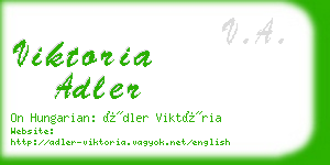 viktoria adler business card